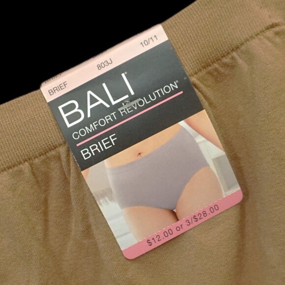 Bali Comfort Revolution Brief Size 10/11 Brown Style 803J - Picture 3 of 6